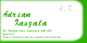 adrian kaszala business card